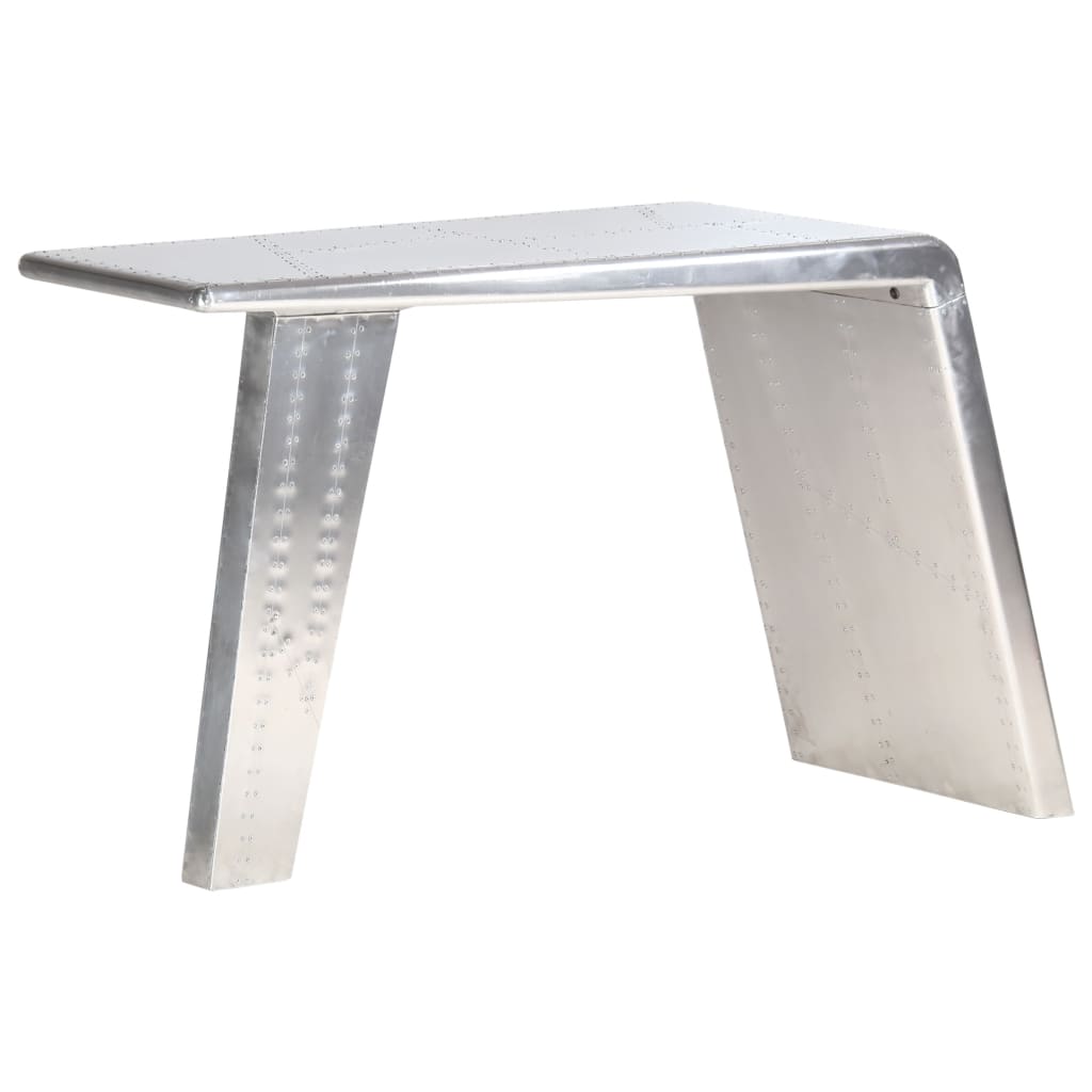 Scrivania Aviator Argento 112x50x76 cm Metallo | homemem39
