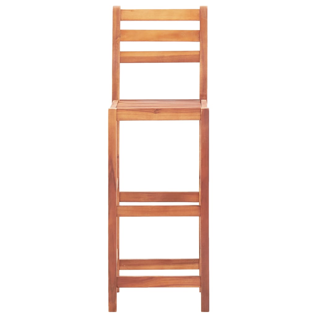 Bar Stools 4 pcs in Solid Acacia Wood