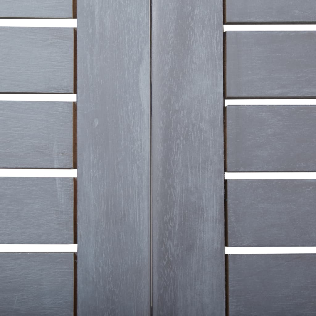 Tavolo da Giardino Grigio 120x70x74 cm Legno Massello di Acacia - homemem39