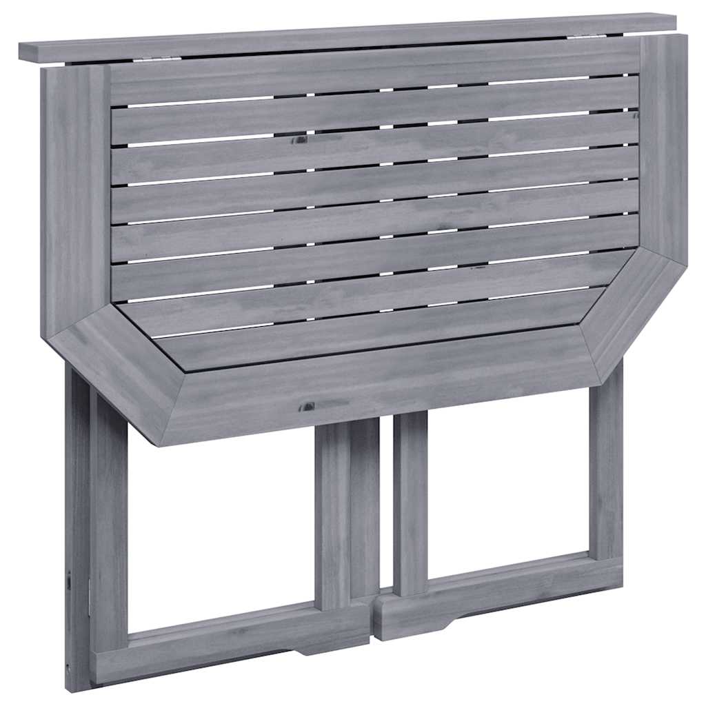 Tavolo da Balcone Pieghevole 90x50x74 cm in Massello di Acacia