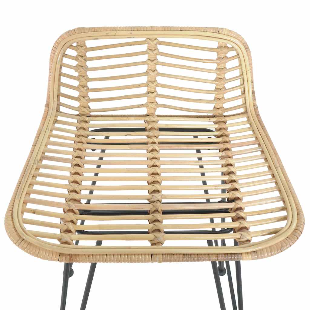 Sedie da Bar 2 pz in Rattan Naturale - homemem39