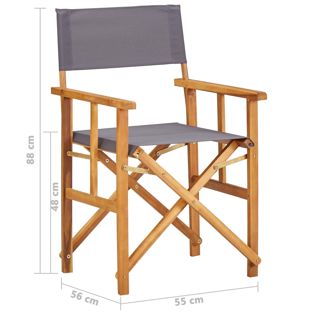 Sedie da Regista in Legno Massello di Acacia - homemem39