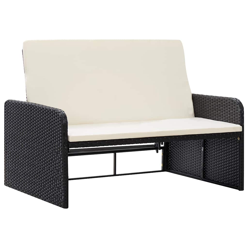 Set Divani da Giardino 2 pz con Cuscini in Polyrattan