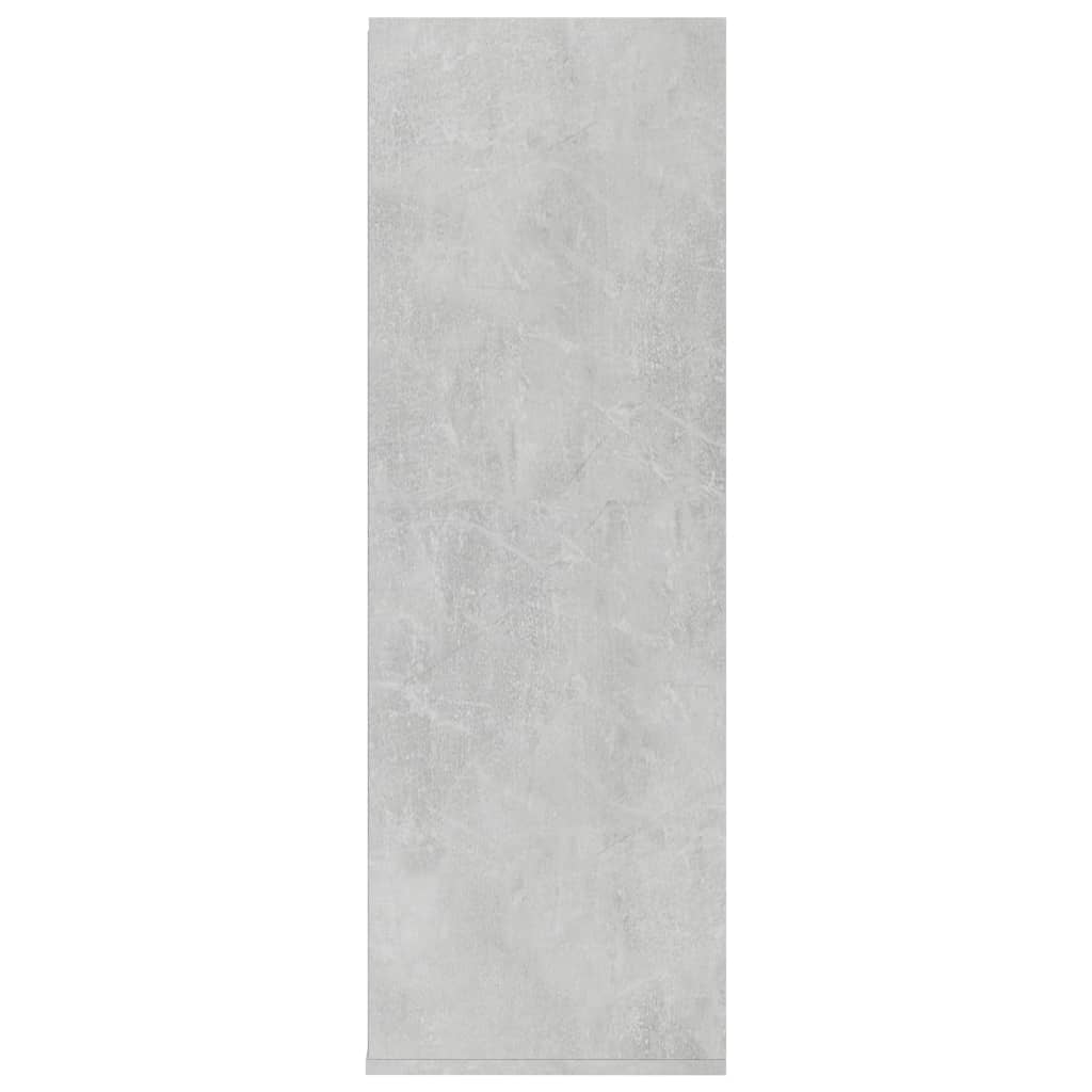 Cement Gray Shoe Rack 54x34x100.5 cm in Multilayer Wood