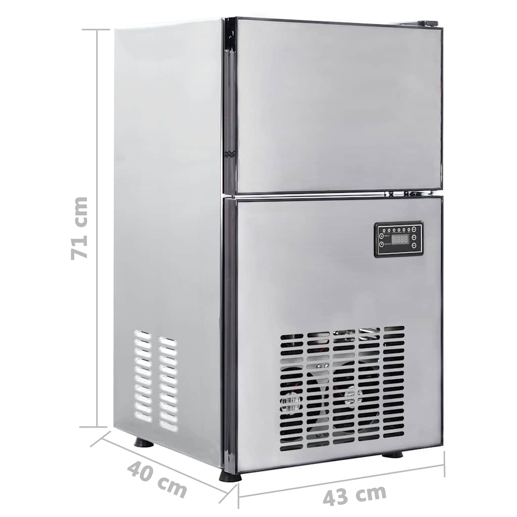 Creatore di cubetti di ghiaccio Argento 43 x 40 x 71 cm | homemem39