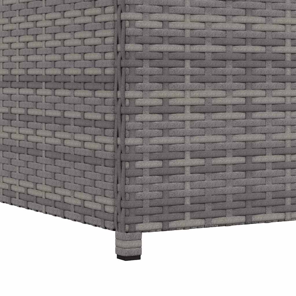 Baule da Giardino Grigio 120x50x60 cm in Polyrattan | homemem39