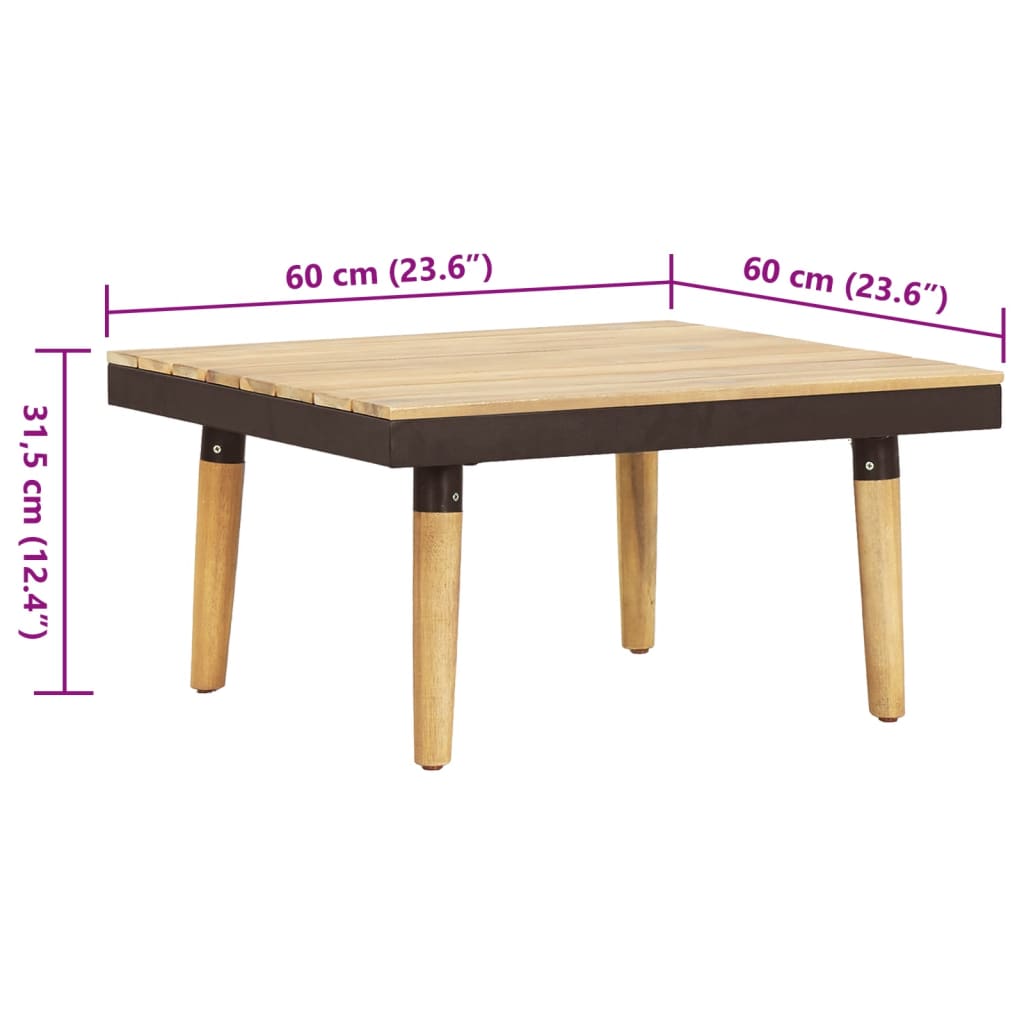 Set Divani Giardino 8 Posti con Cuscini Legno Massello Acacia | homemem39