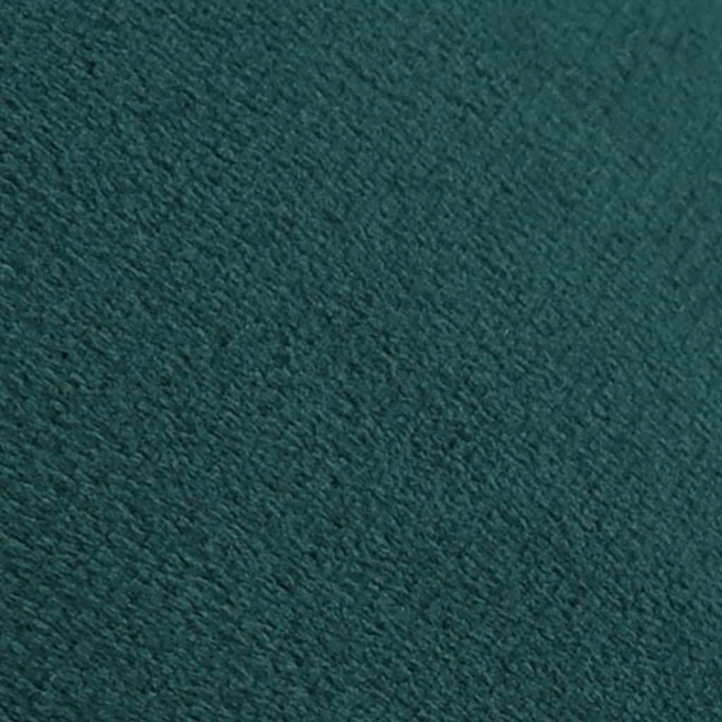 Sgabello Verde Scuro e Oro in Velluto 28 x 36 cm - homemem39