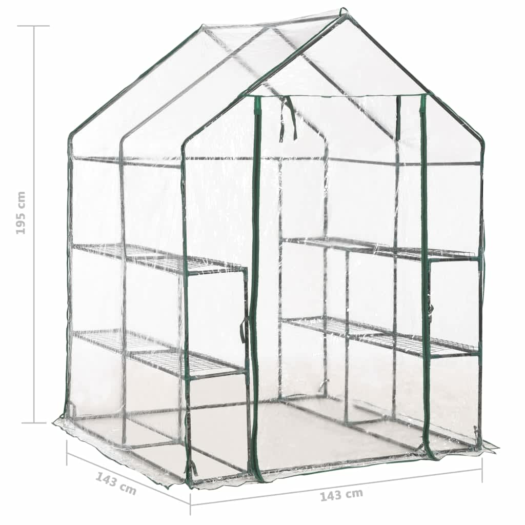 Serra Accessibile con 8 Livelli 143x143x195 cm | homemem39