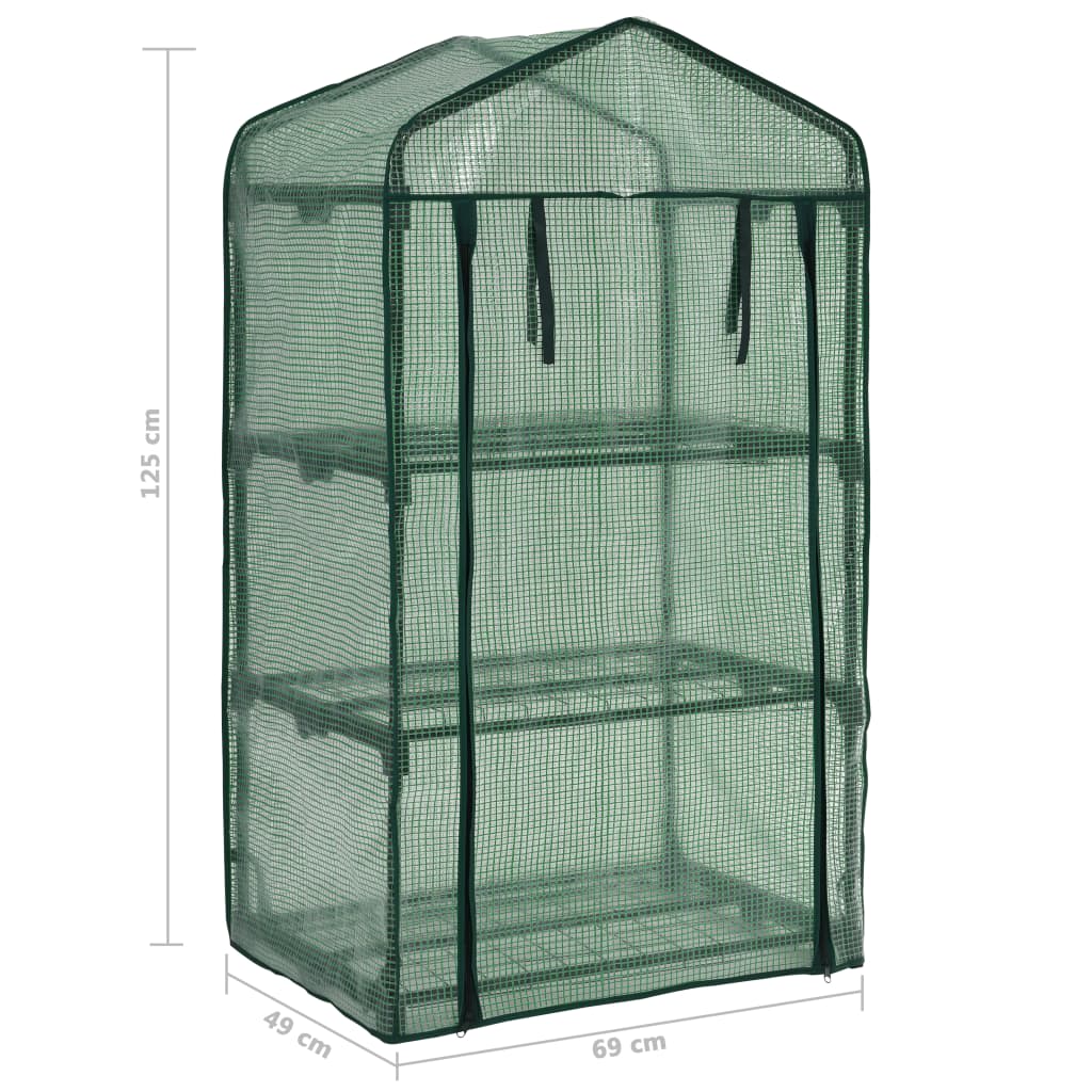 Mini Serra su 3 Livelli 69x49x125 cm | homemem39