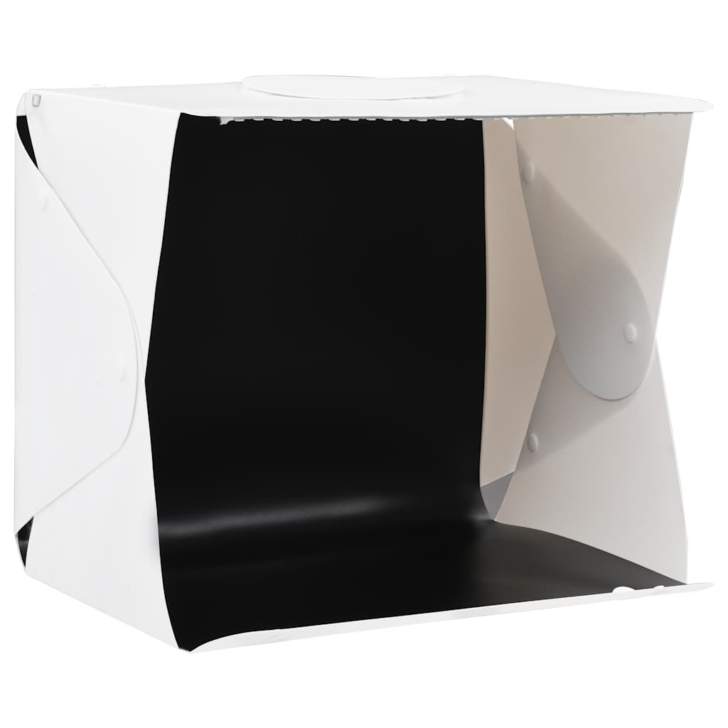 Light Box per Studio Foto a LED 40x34x37 cm in Plastica Bianco - homemem39