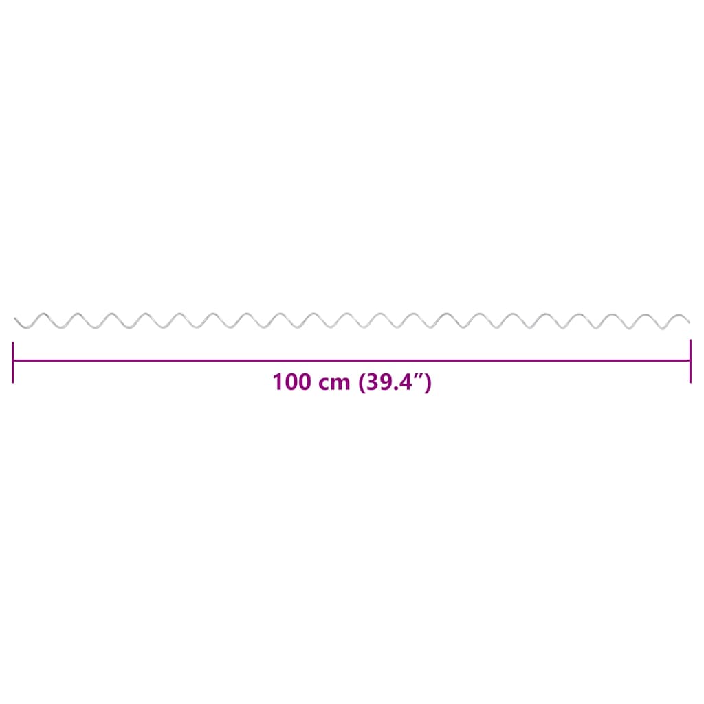 Spirali per Gabbioni 24 pz in Acciaio Zincato 100 cm | homemem39