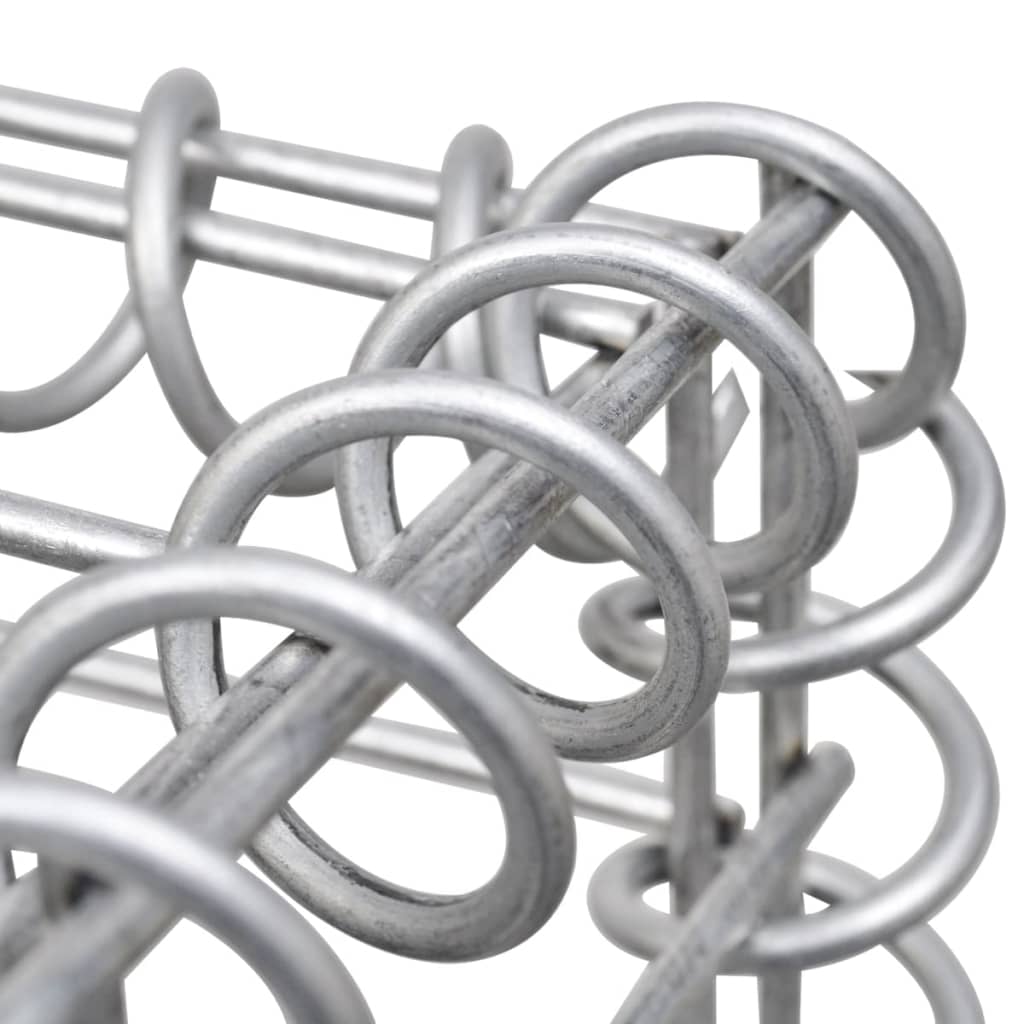 Gabbione Fioriera ad "H" in Filo di Acciaio 260x40x150 cm - homemem39
