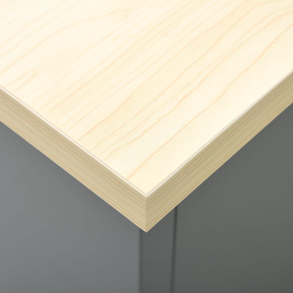 Banco da Lavoro Nero 160x60x85 cm in Acciaio - homemem39