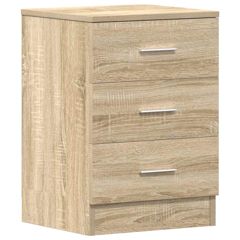 Comodino Rovere Sonoma 38x35x56 cm in Legno Multistrato - homemem39
