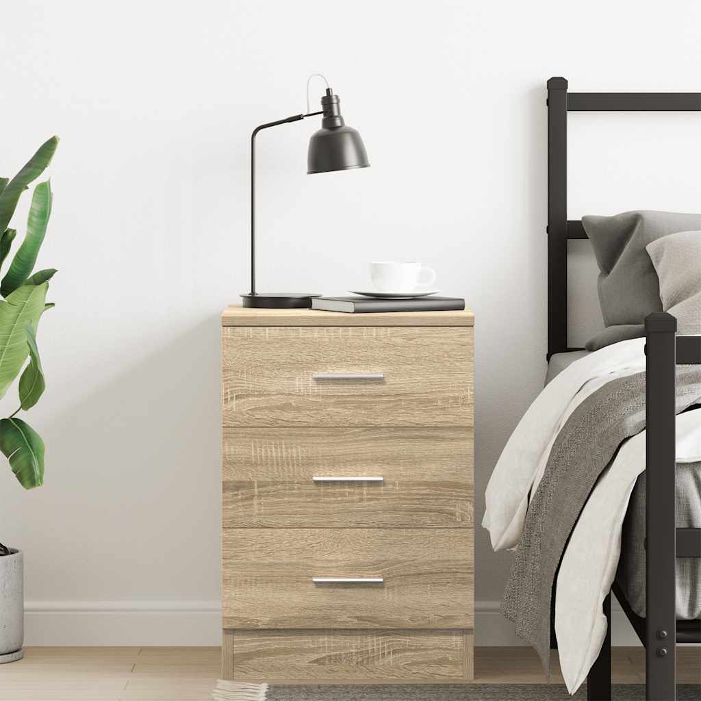 Comodino Rovere Sonoma 38x35x56 cm in Legno Multistrato - homemem39
