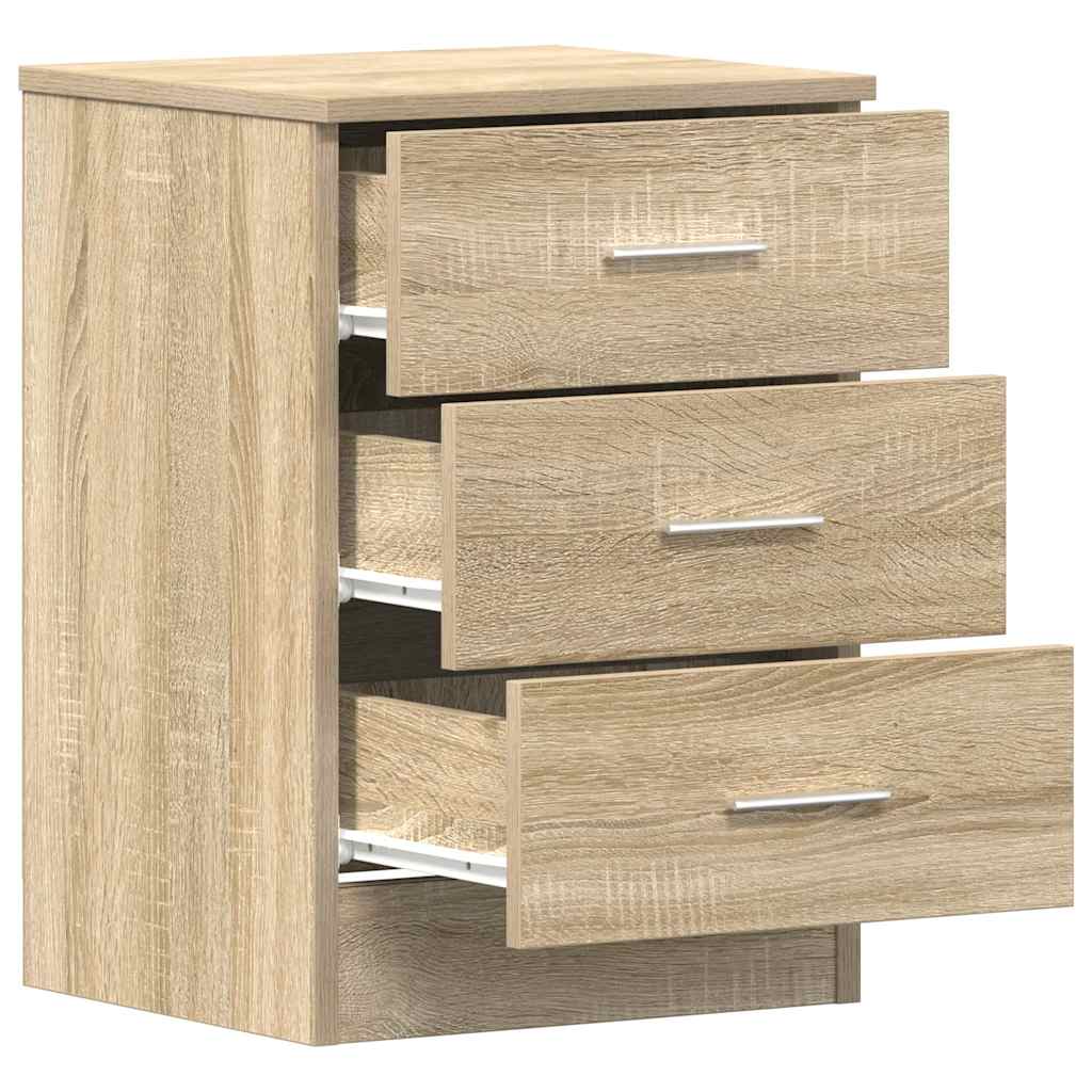 Comodino Rovere Sonoma 38x35x56 cm in Legno Multistrato - homemem39