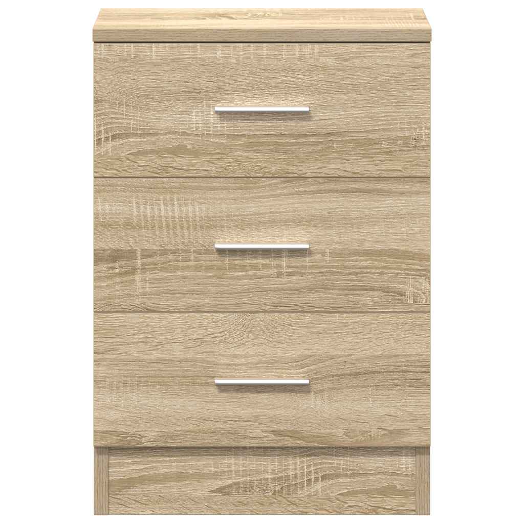 Comodino Rovere Sonoma 38x35x56 cm in Legno Multistrato - homemem39