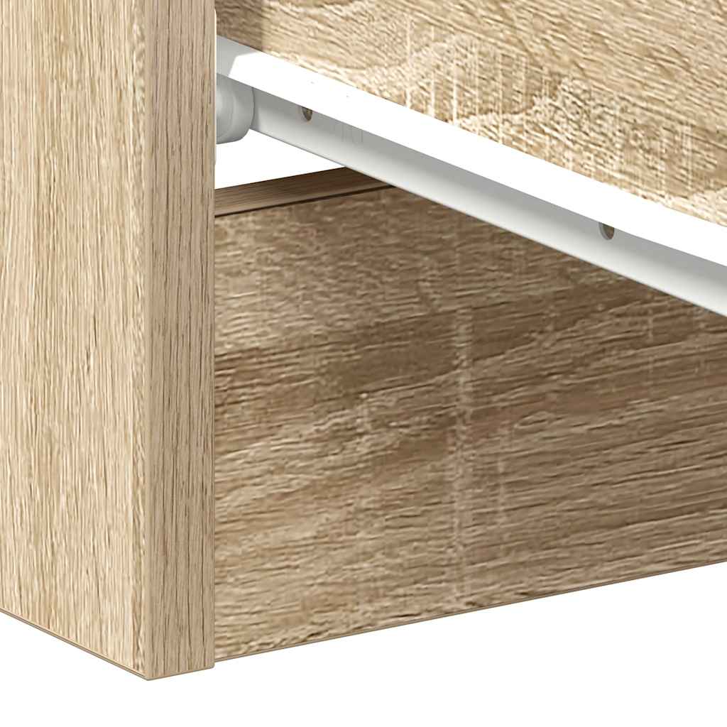 Comodino Rovere Sonoma 38x35x56 cm in Legno Multistrato - homemem39