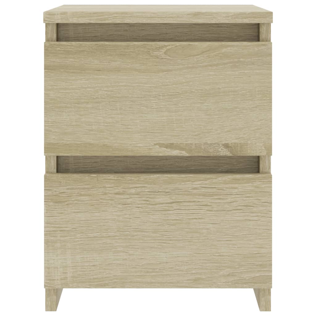 Comodini 2 pz Rovere Sonoma 30x30x40 cm in Legno Multistrato