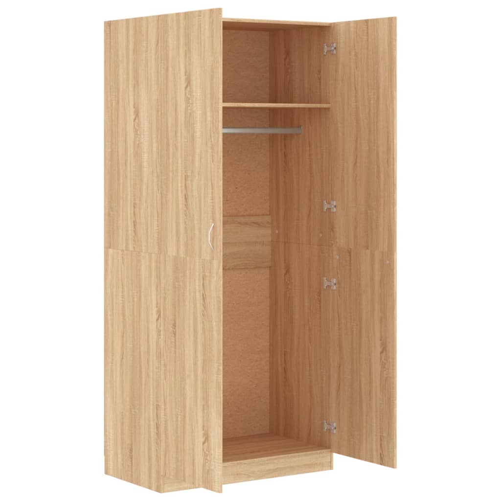 Armadio Rovere Sonoma 90x52x200 cm in Legno Multistrato - homemem39