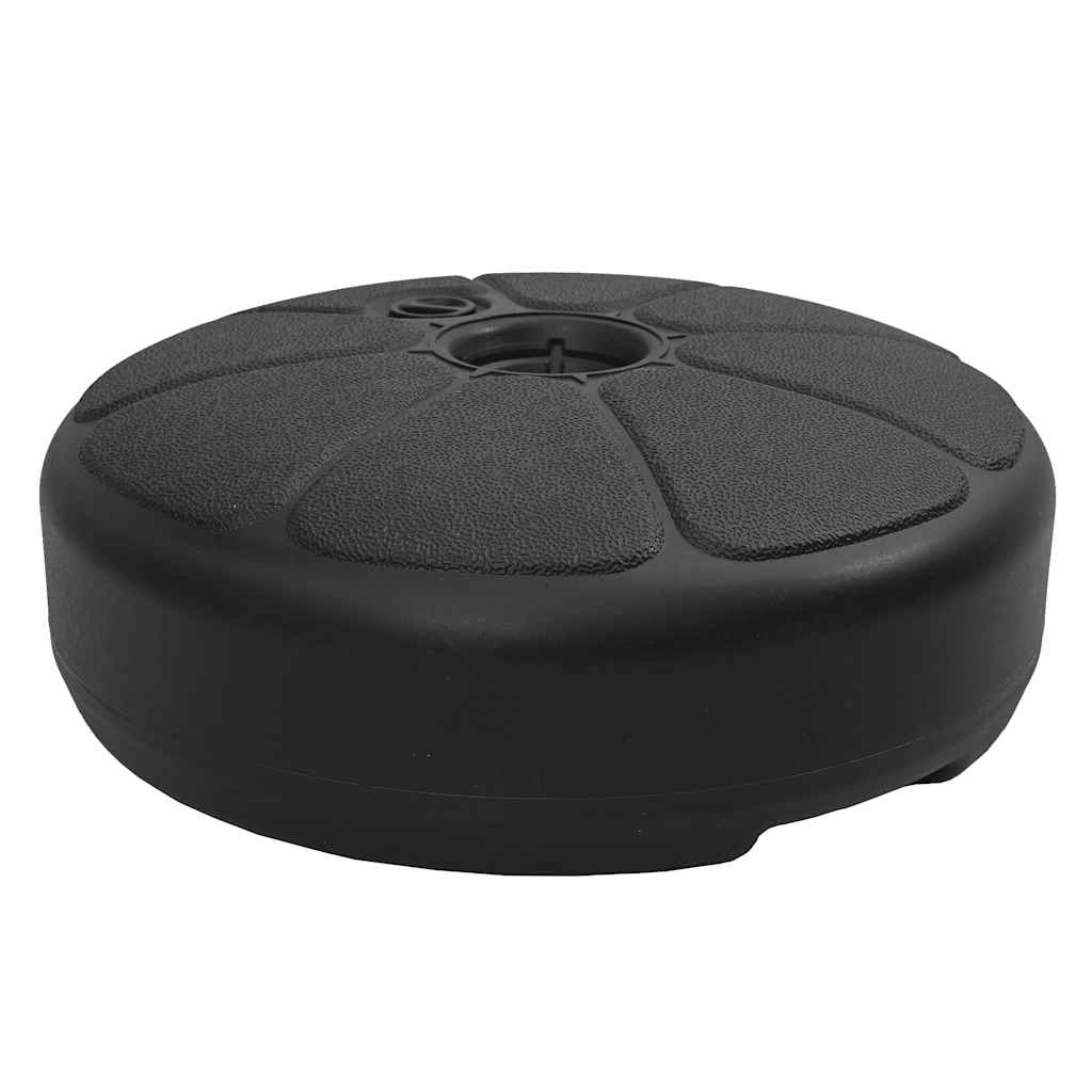 Base per Ombrellone Riempibile con Sabbia/Acqua 15L Nera - homemem39