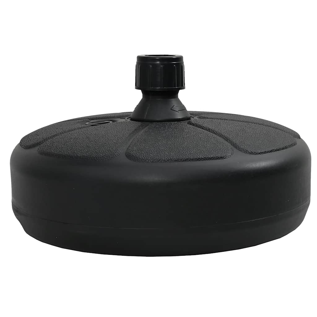 Base per Ombrellone Riempibile con Sabbia/Acqua 15L Nera - homemem39