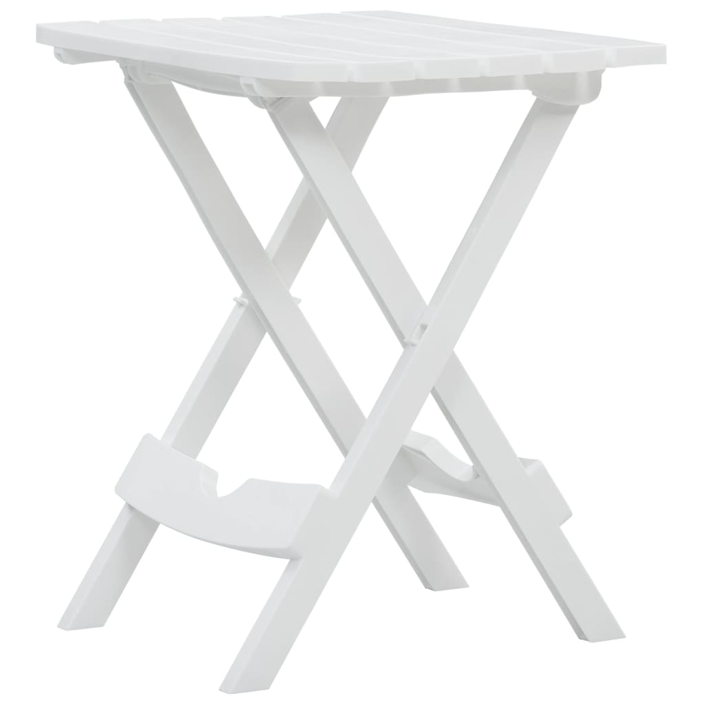 Folding Garden Table 45.5x38.5x50cm White