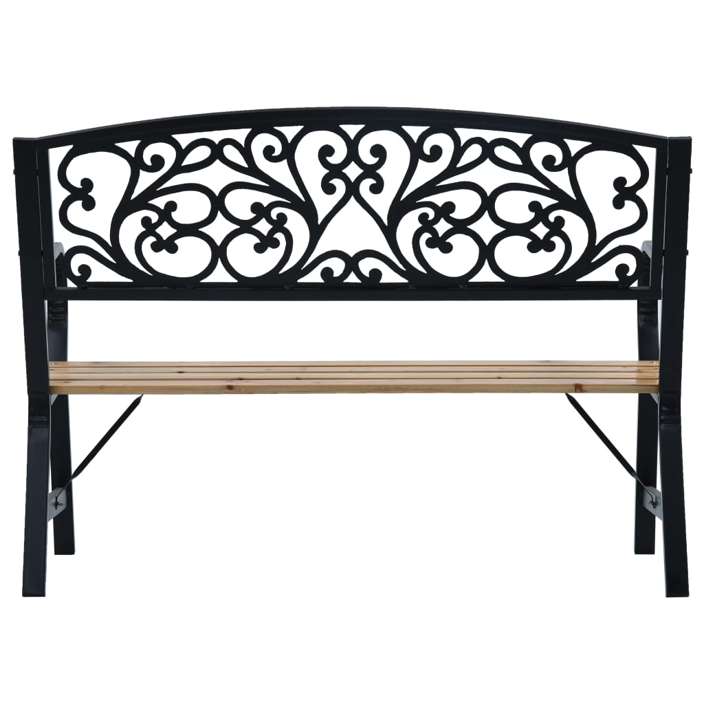 Panchina da Giardino 120 cm in Legno - homemem39