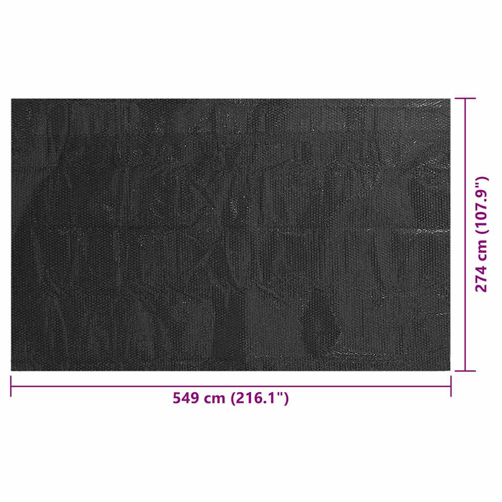 Copertura per Piscina Nera 549x274 cm PE | homemem39