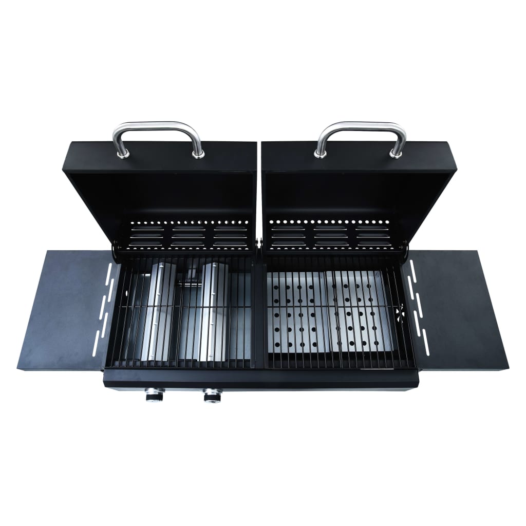 Barbecue Combinato Carbone e Gas 3 Fuochi - homemem39