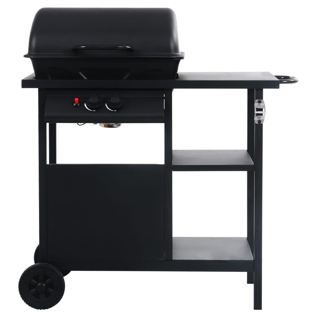 Barbecue e Griglia a Gas con 3 Ripiani Nero - homemem39