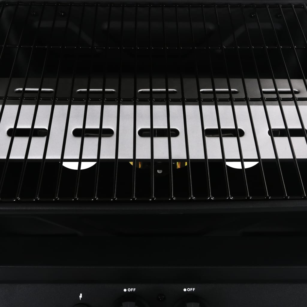 Barbecue e Griglia a Gas con 3 Ripiani Nero - homemem39