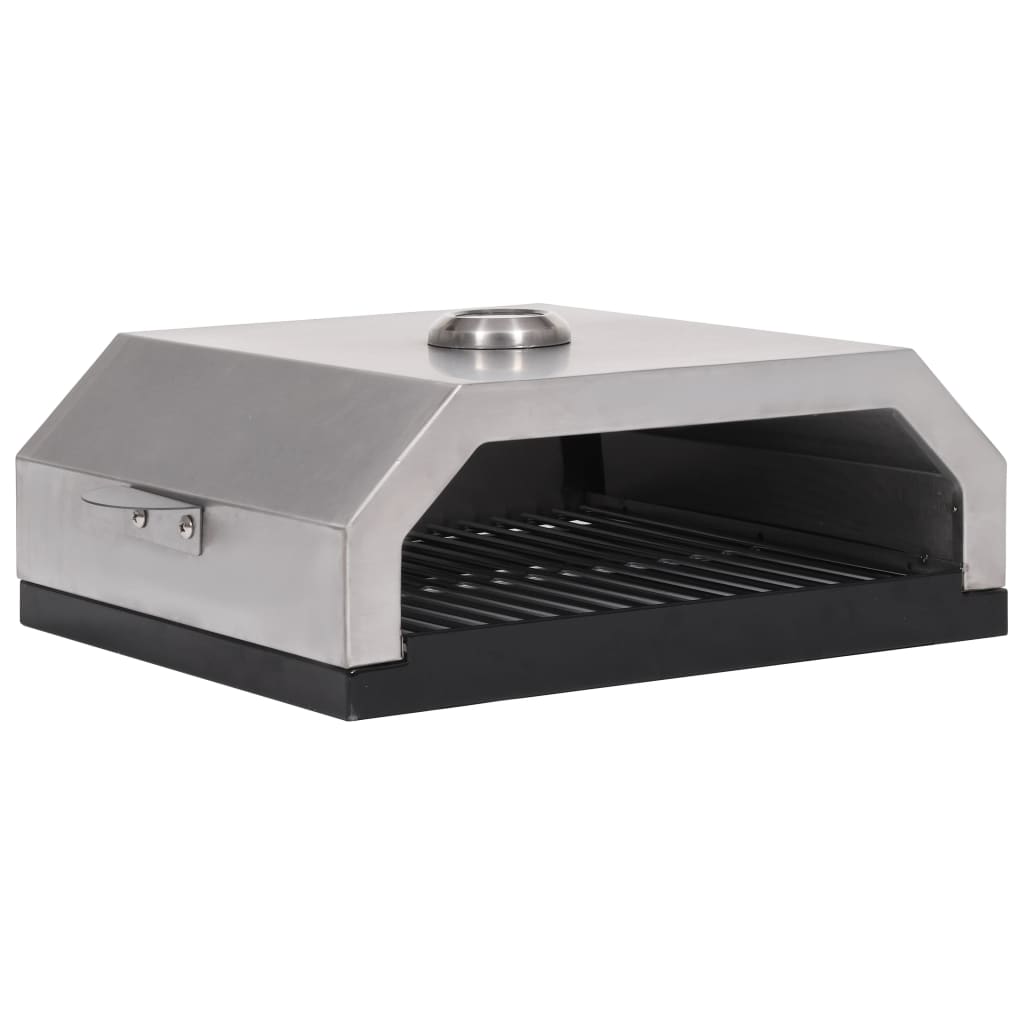 Forno Pizza con Piastra Ceramica per Barbecue a Gas e Carbone - homemem39