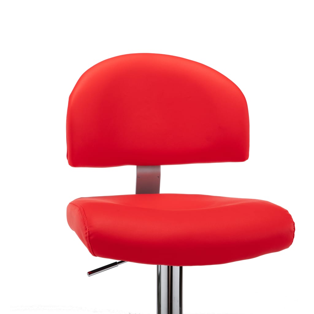 Sgabello da Bar Rosso in Similpelle - homemem39