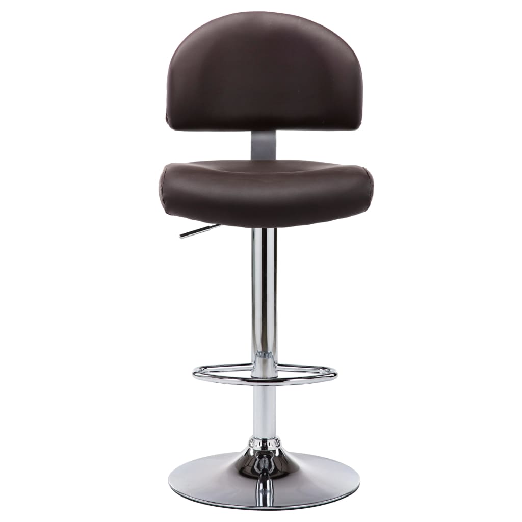 Sgabello da Bar Marrone in Similpelle - homemem39