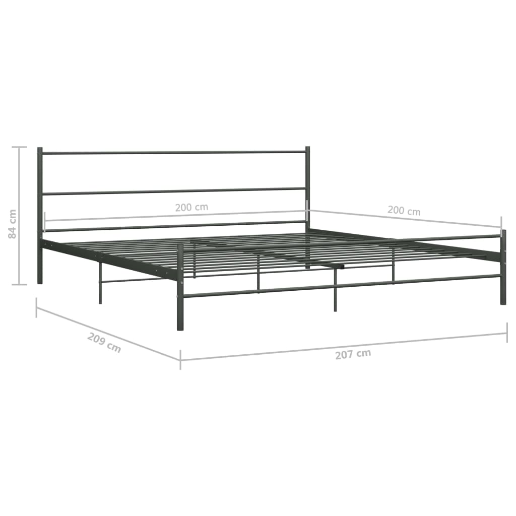 Giroletto Grigio in Metallo 200x200 cm | homemem39