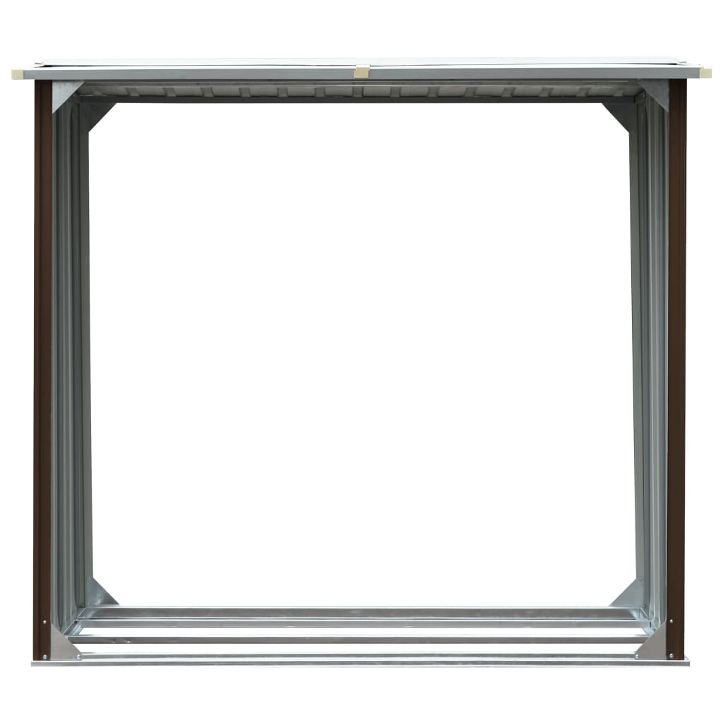 Capannone in Acciaio Zincato 172x91x154 cm Marrone - homemem39
