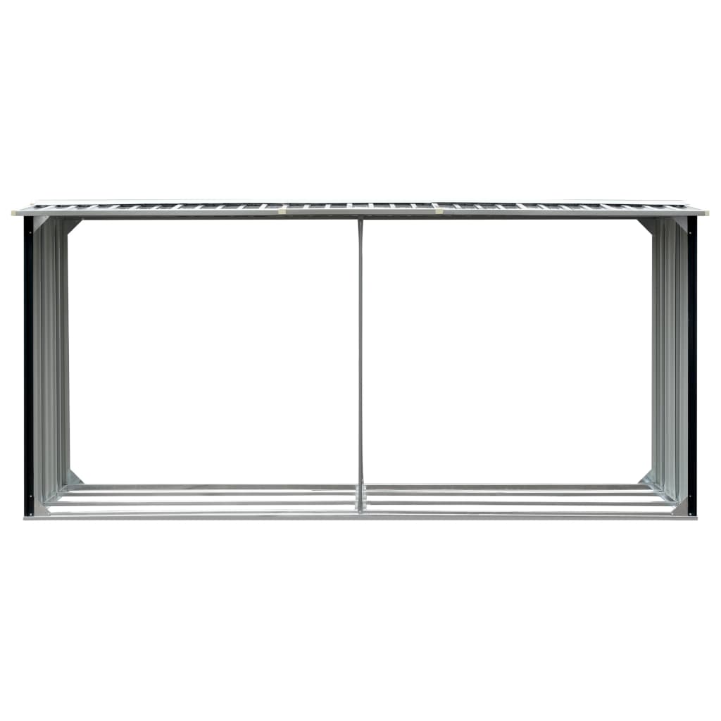 Capannone da Giardino in Acciaio Zincato 330x92x153cm Antracite - homemem39