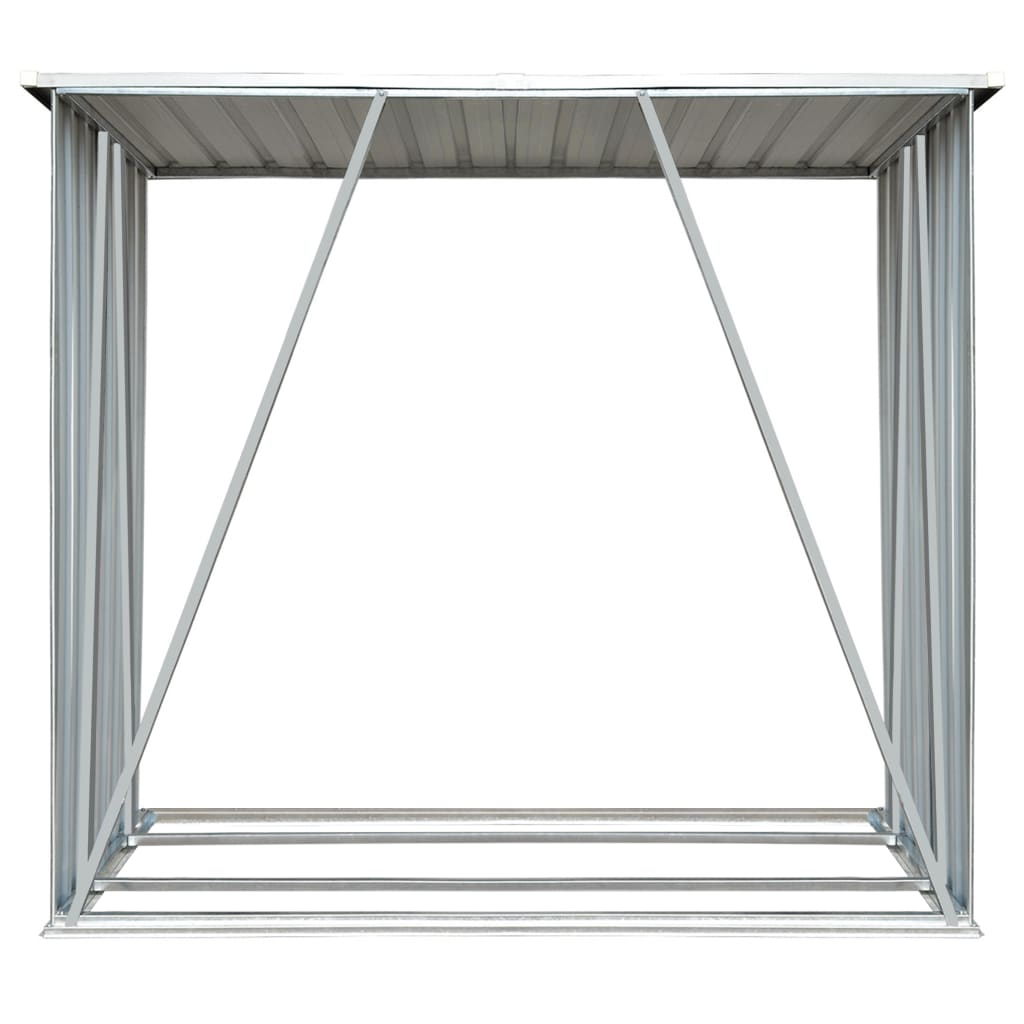 Capannone da Giardino in Acciaio Zincato 163x83x154 cm Marrone - homemem39