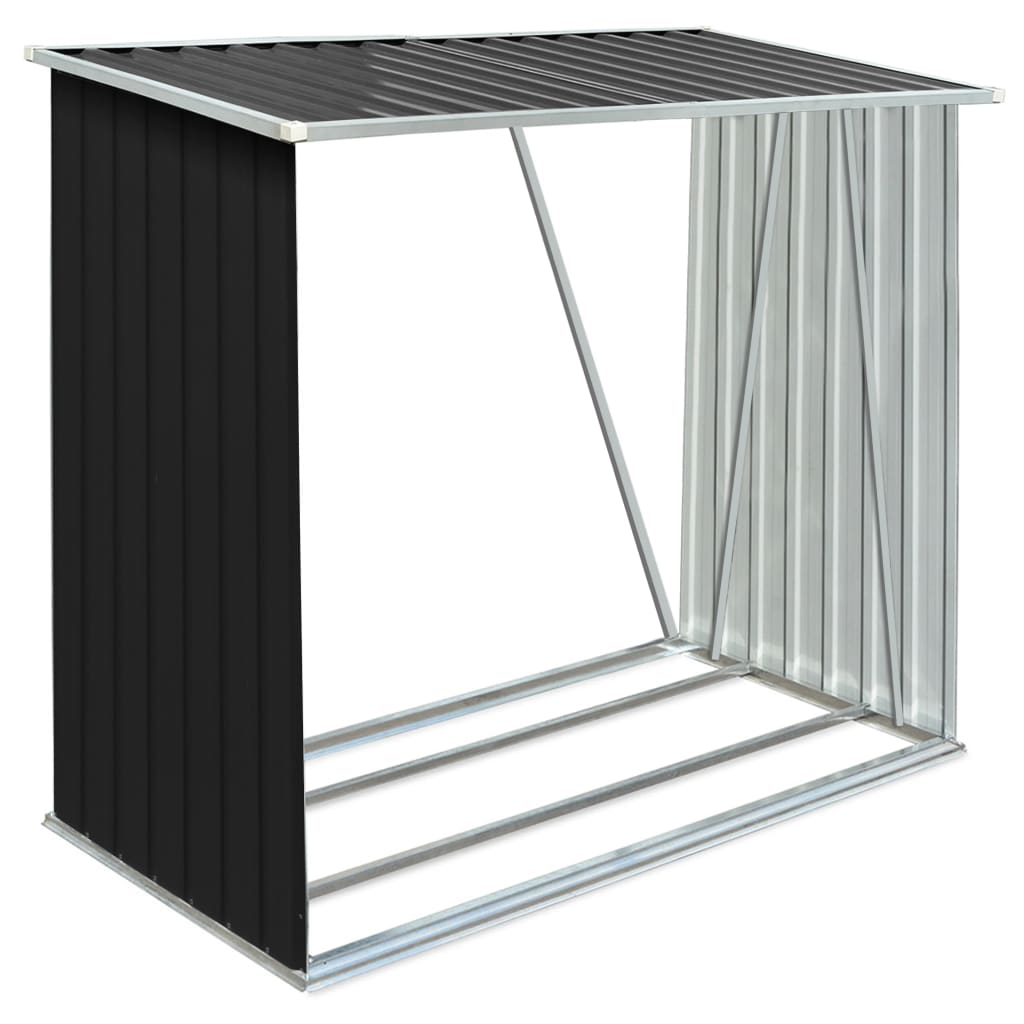 Capannone da Giardino in Acciaio Zincato 163x83x154cm Antracite - homemem39