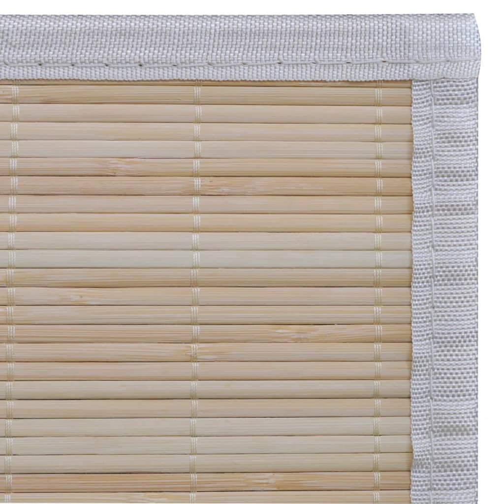 Tappeti Rettangolari in Bambù Naturale 4 pz 120x180 cm - homemem39