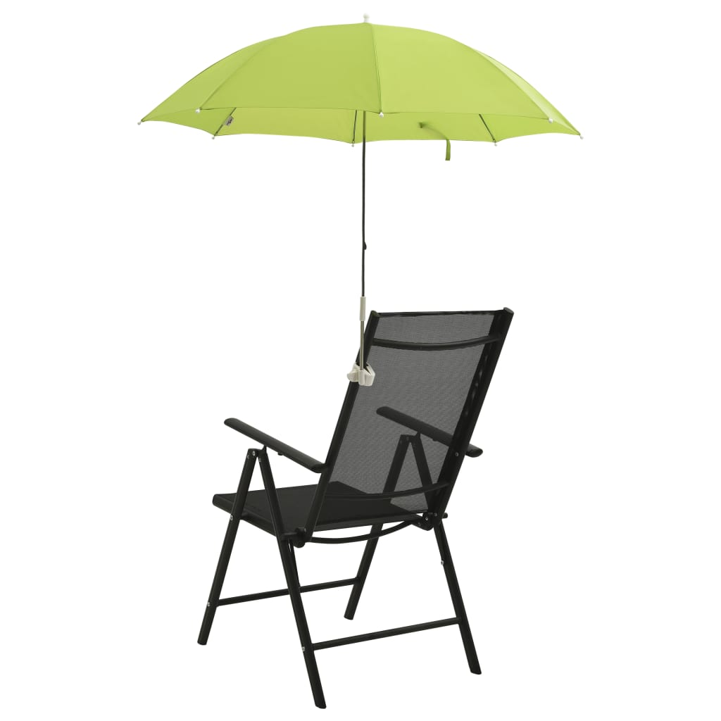 Ombrelloni per Sedie da Campeggio 2 pz Verdi 105 cm - homemem39