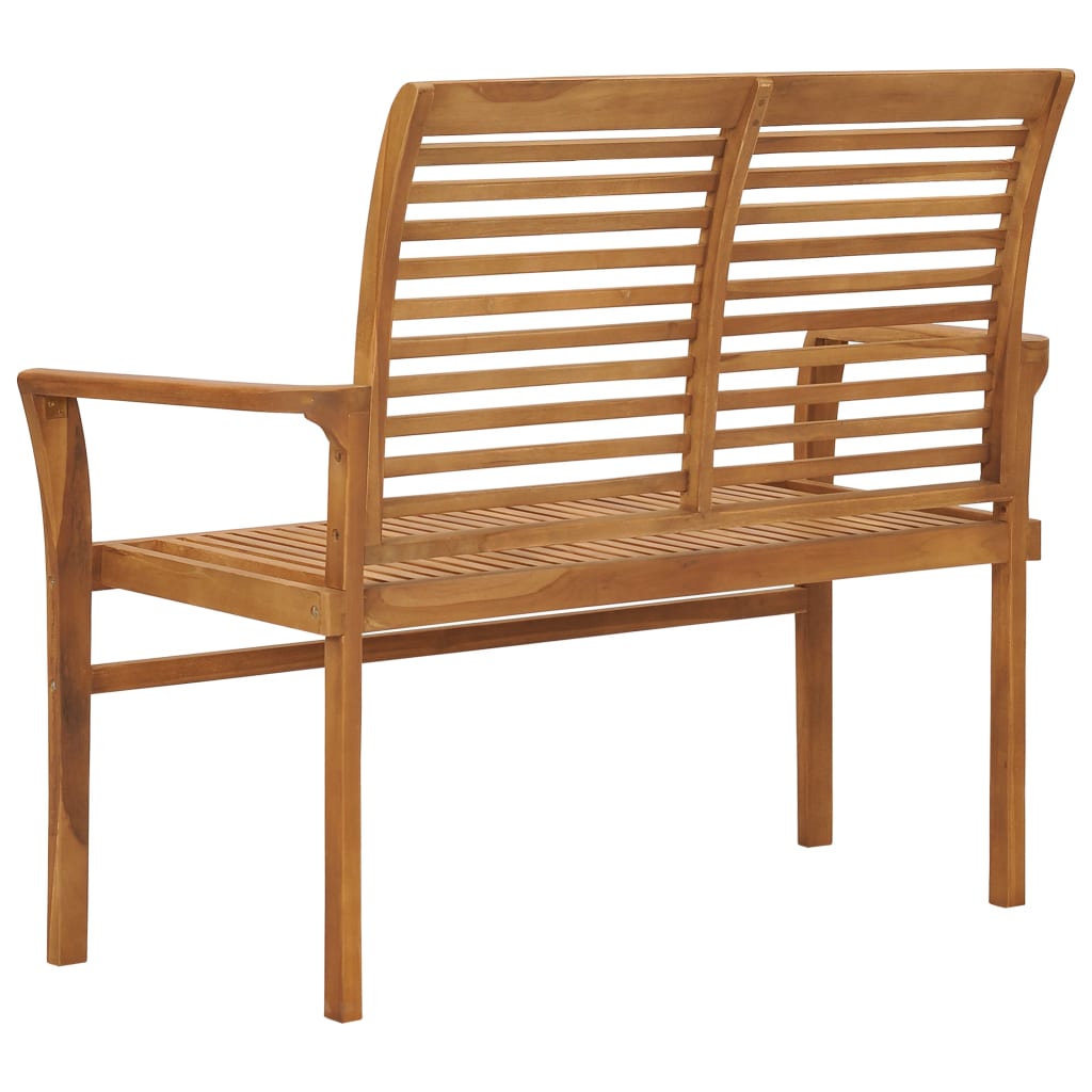 Panchina da Giardino 112 cm in Legno Massello di Teak - homemem39