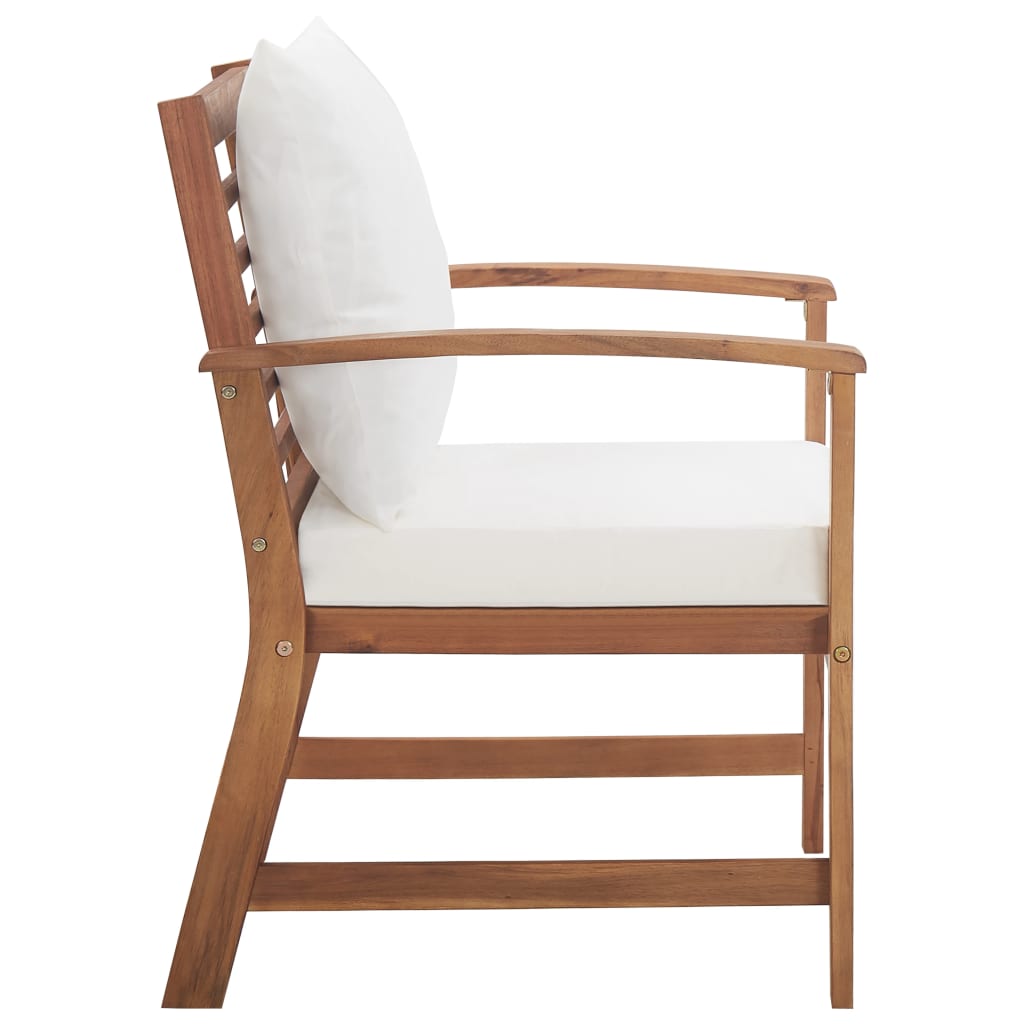 Set Divani da Giardino 4 pz con Cuscini in Massello di Acacia | homemem39