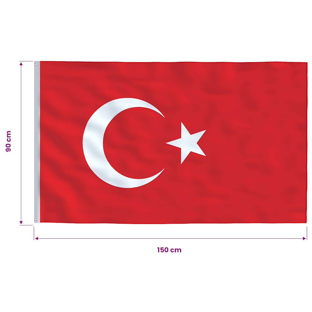 Bandiera della Turchia 90x150 cm | homemem39