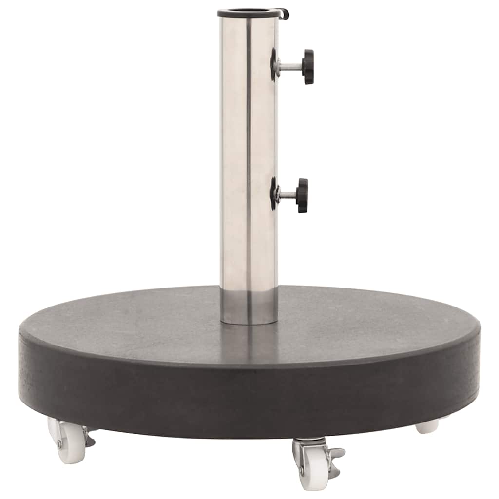 Base per Ombrellone in Granito 30 kg Circolare Nera - homemem39