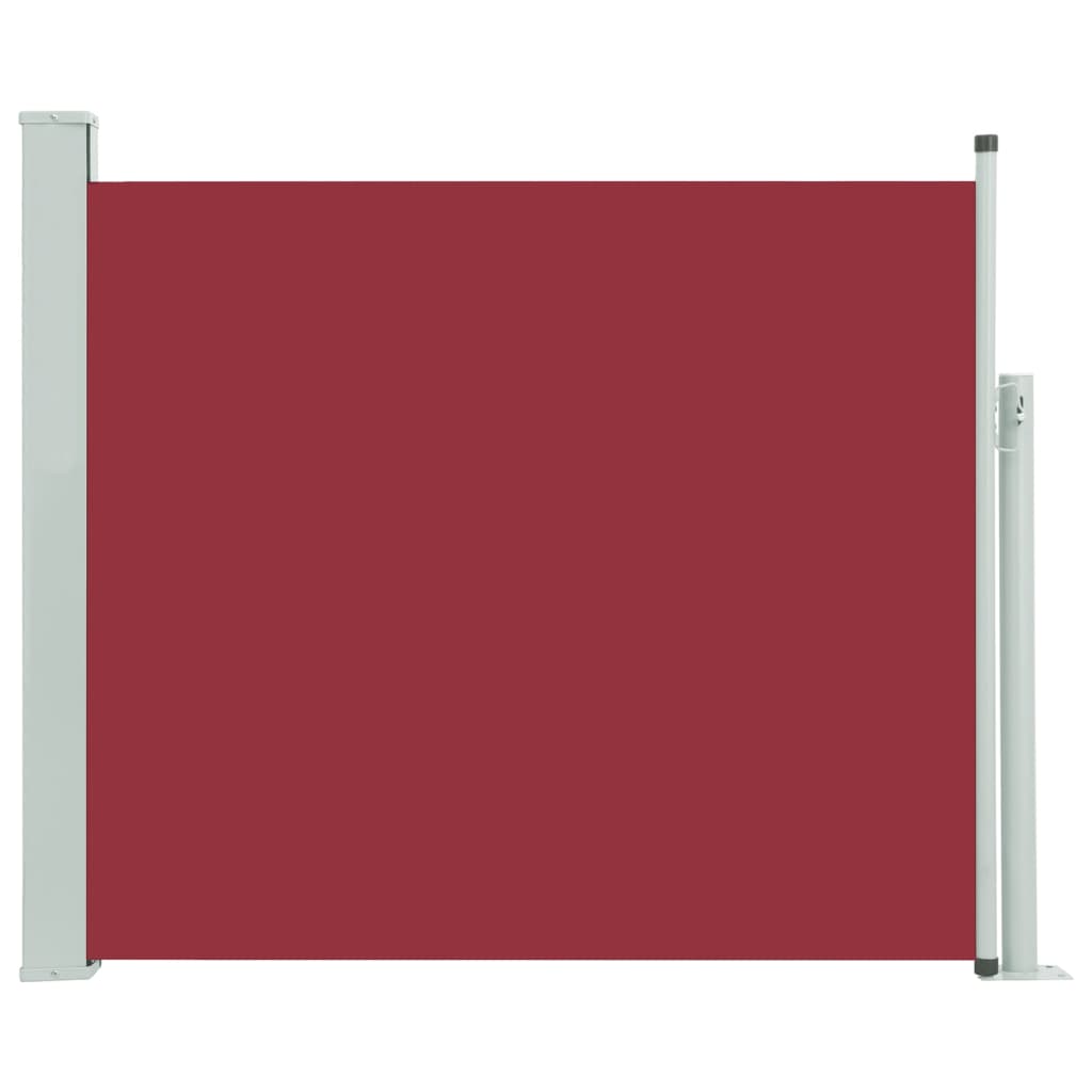 Tenda Laterale Retrattile per Patio 100x300 cm Rossa - homemem39