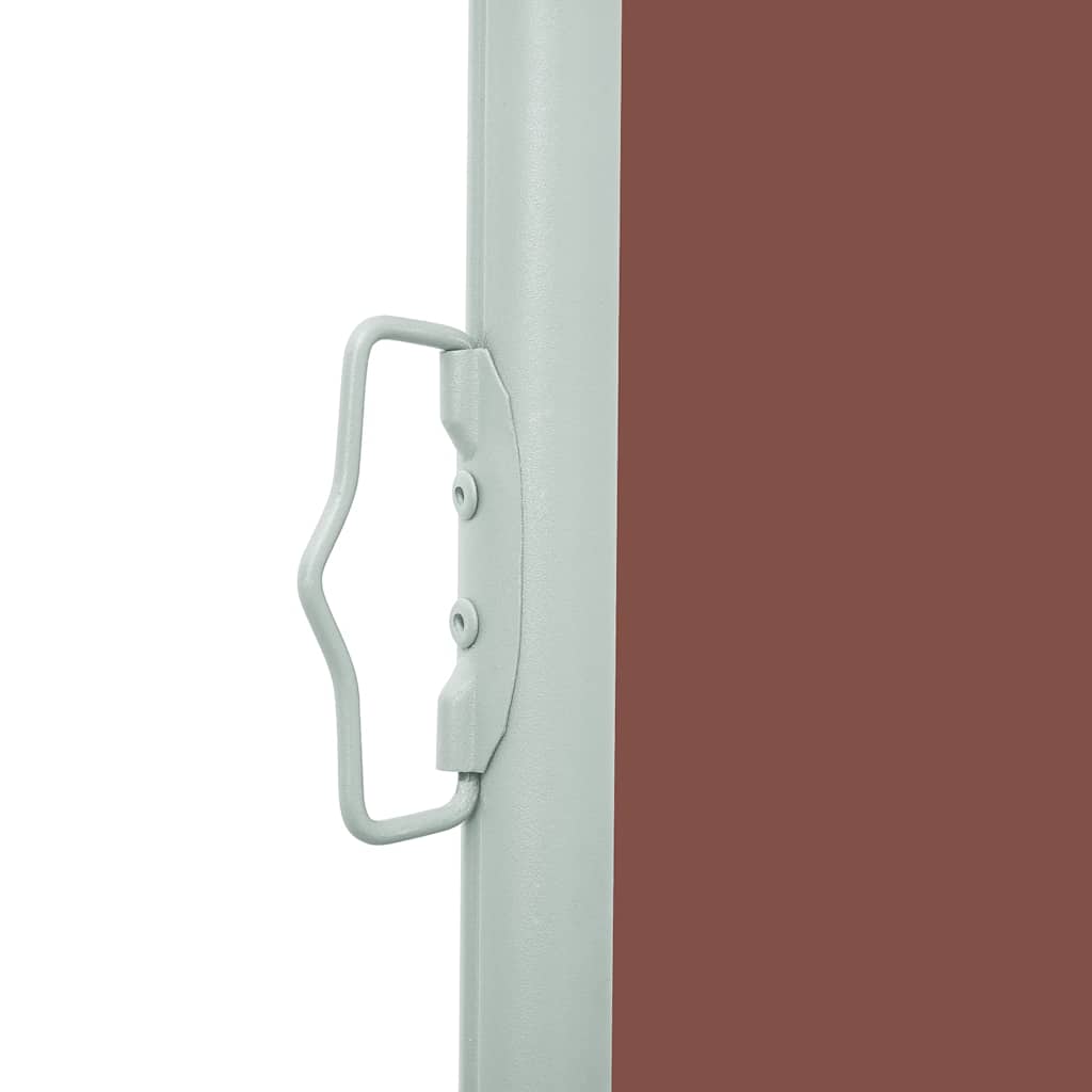 Tenda Laterale Retrattile per Patio 100x500 cm Marrone - homemem39