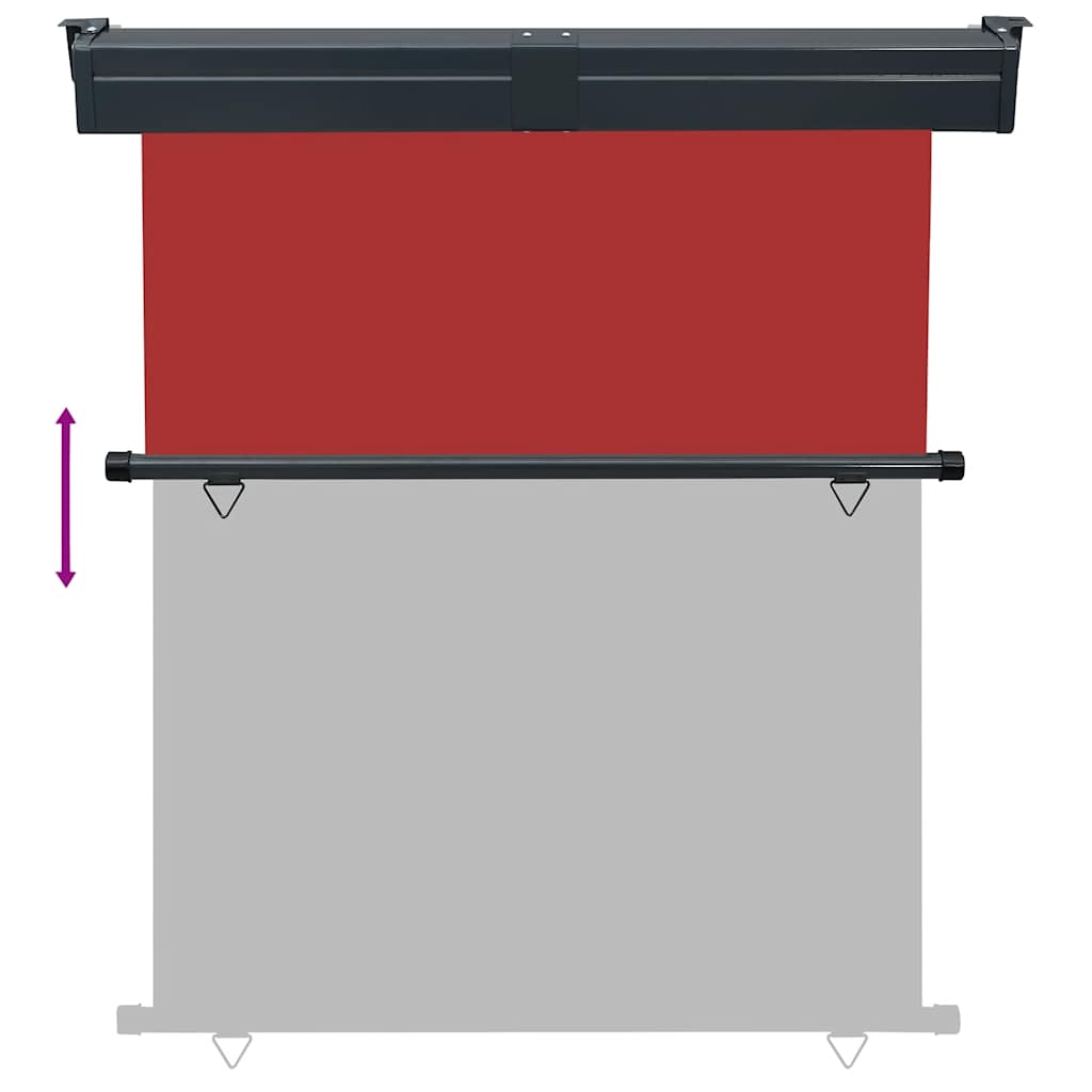 Tendalino Laterale per Balcone 145x250 cm Rosso - homemem39